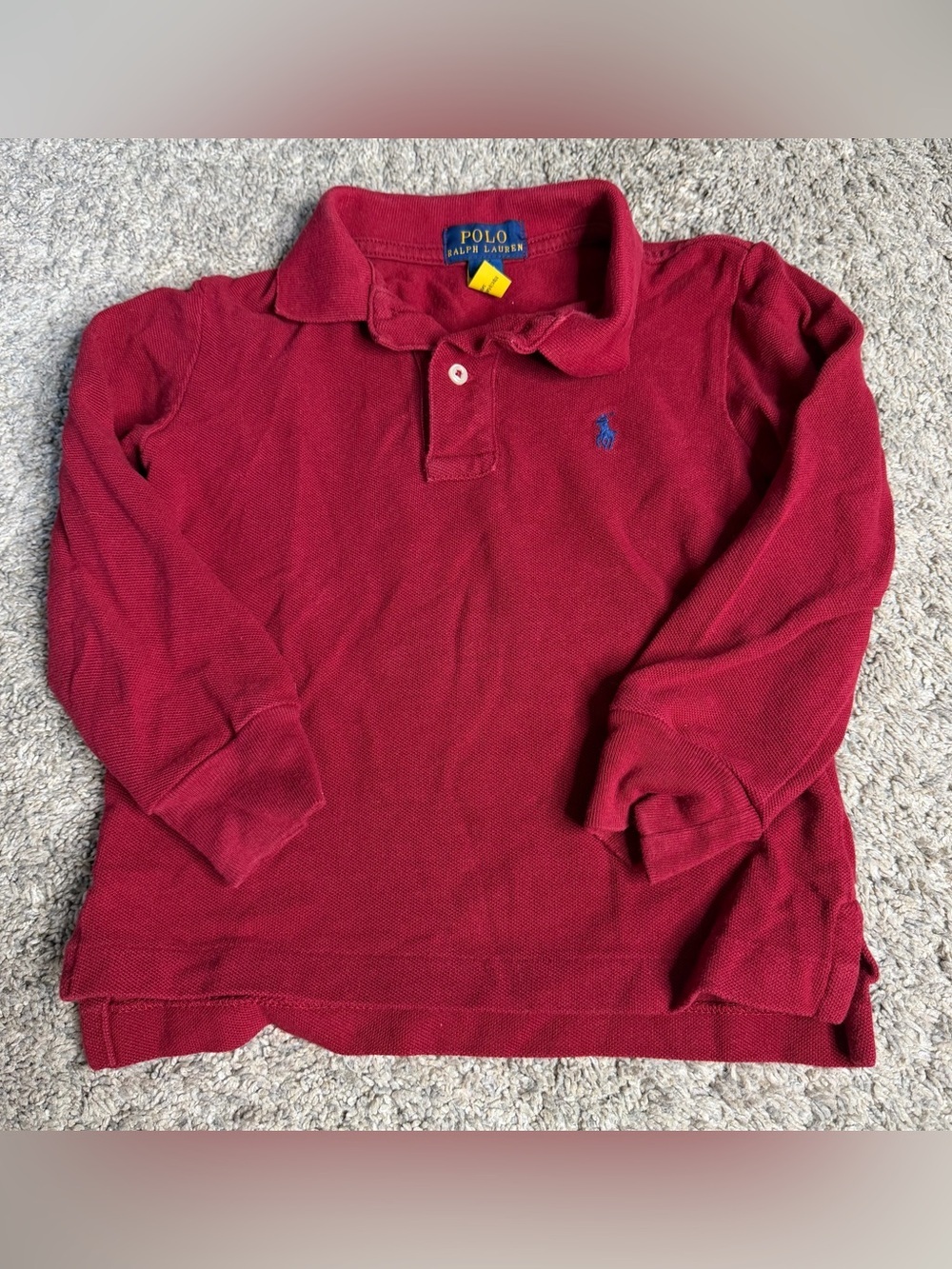 Polo Ralph Lauren Long Sleeve Polo Shirt 3T Toddlers 100% cotton preppy holiday